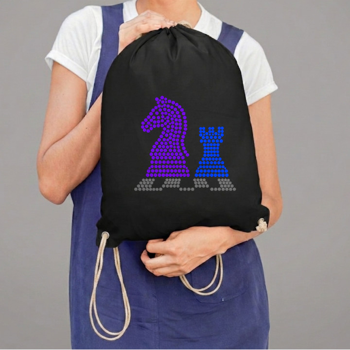 Șah din puncte - ziua punctului - sac cu șnur