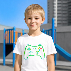 Controler de joc din puncte - ziua punctului - tricou pentru copii