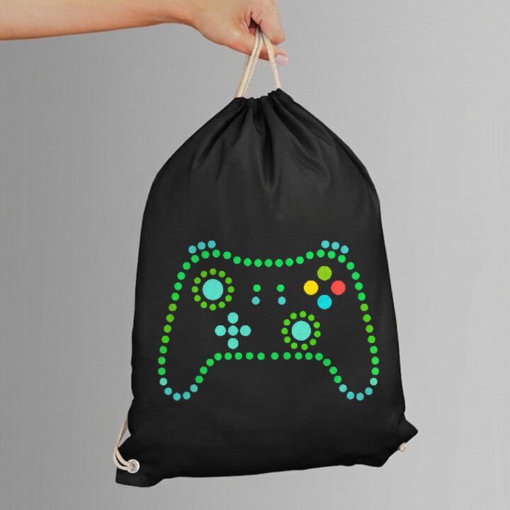 Controler de joc din puncte - ziua punctului - sac cu șnur