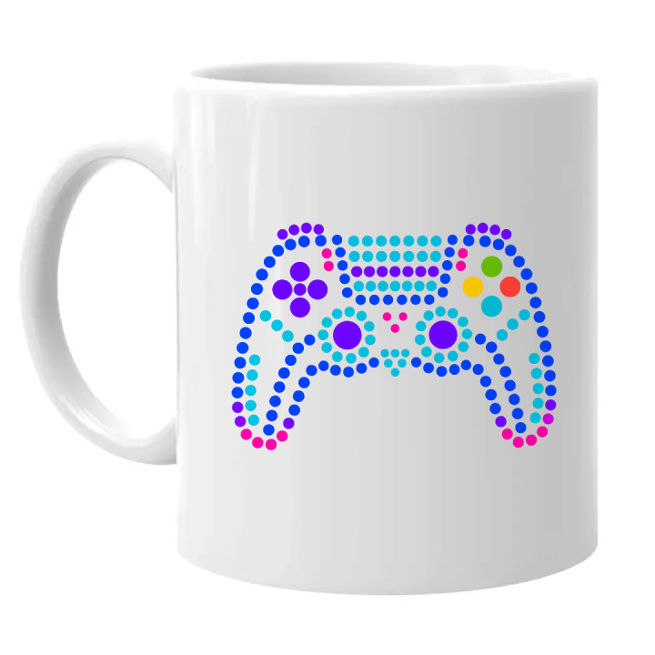 Controler pentru consolă din puncte - ziua punctului - cană