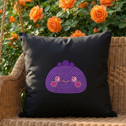 Squishy din puncte - ziua punctului - pernă neagră pentru cadou