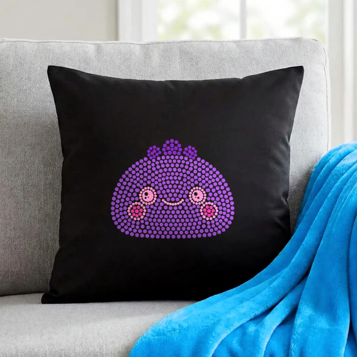 Squishy din puncte - ziua punctului - pernă neagră pentru cadou