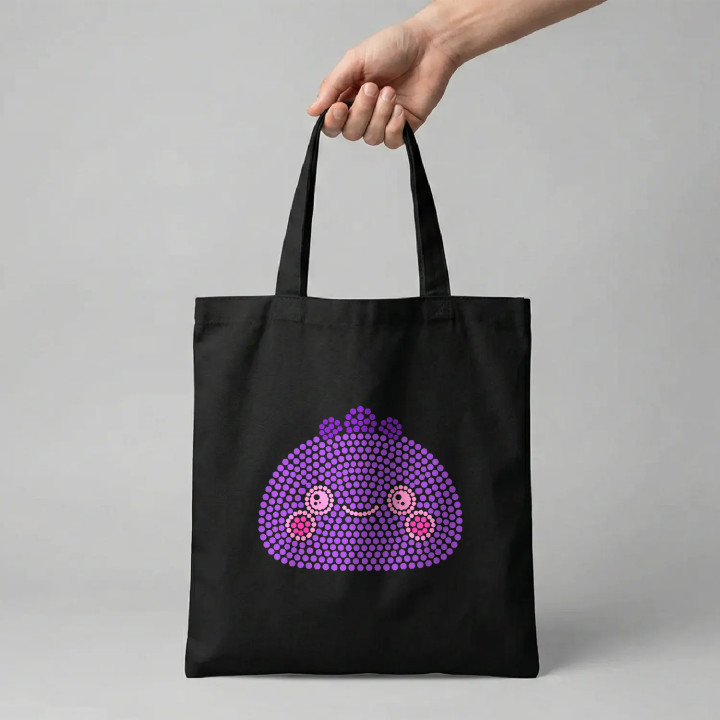 Squishy din puncte - ziua punctului - sacoșă de bumbac