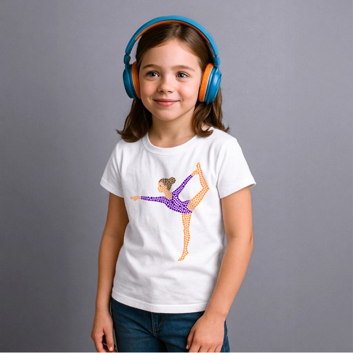 Acrobată din puncte - ziua punctului - tricou pentru copii