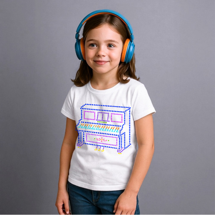 Pian din puncte - ziua punctului - tricou pentru copii