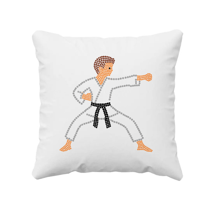 Karateka din puncte - ziua punctului - pernă
