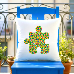 Puzzle din puncte - ziua punctului - pernă