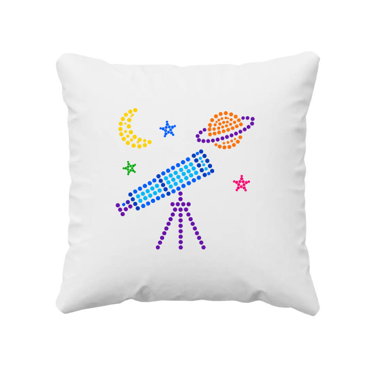 Telescop din puncte - ziua punctului - pernă