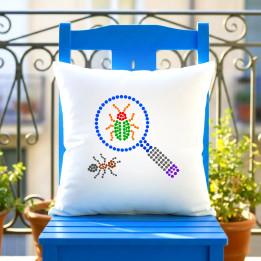 Insecte din puncte - ziua punctului - pernă