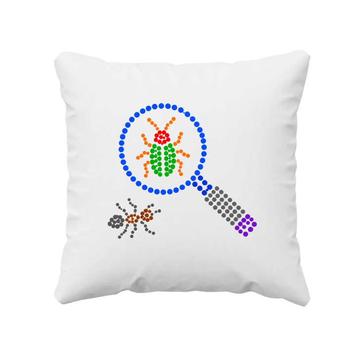 Insecte din puncte - ziua punctului - pernă
