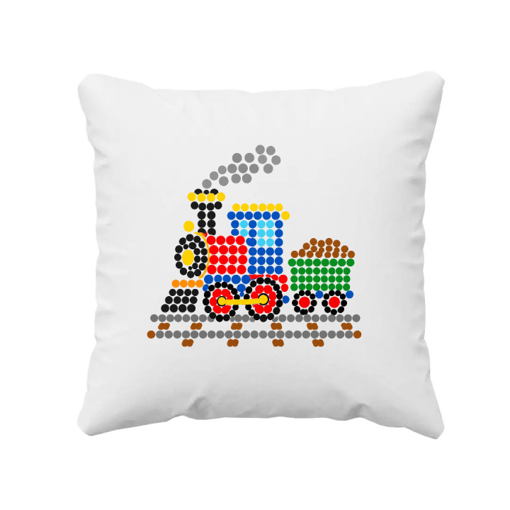 Tren din puncte - ziua punctului - pernă