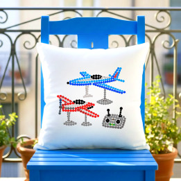 Modele de avioane din puncte - ziua punctului - pernă