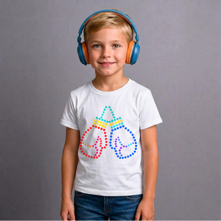 Mănuși de box din puncte - ziua punctului - tricou pentru copii