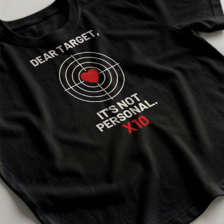 Dear target, it's not personal - tricou bărbătesc pentru pasionații de tir