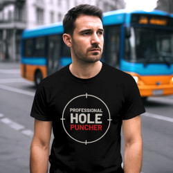 Professional hole puncher - tricou bărbătesc pentru pasionații de tir