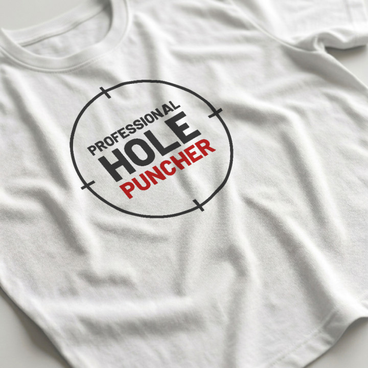 Professional hole puncher - tricou bărbătesc pentru pasionații de tir