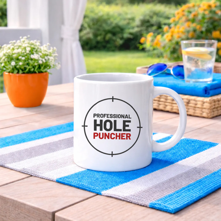 Professional hole puncher - cană pentru pasionații de tir