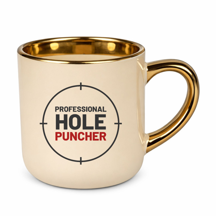 Professional hole puncher - cană elegantă pentru pasionații de tir