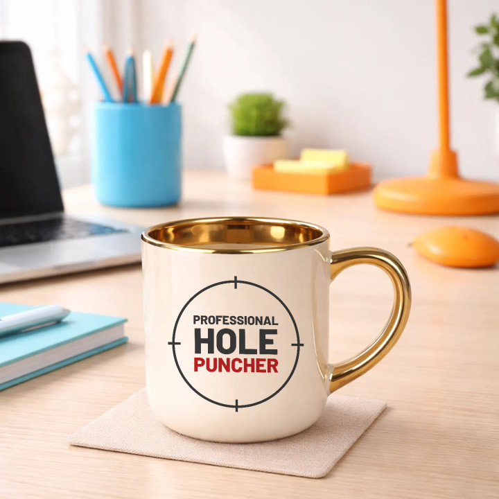 Professional hole puncher - cană elegantă pentru pasionații de tir