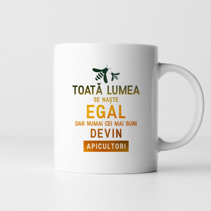 Toată lumea se naște egal - apicultori - cană