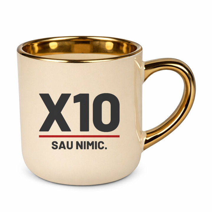 X10 sau nimic - cană elegantă pentru pasionații de tir