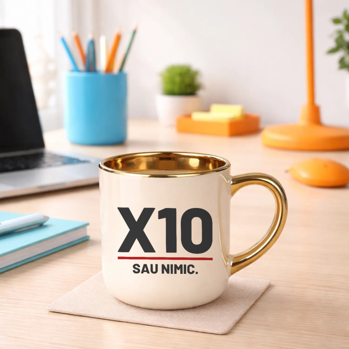 X10 sau nimic - cană elegantă pentru pasionații de tir