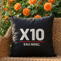 X10 sau nimic - pernă neagră pentru pasionații de tir