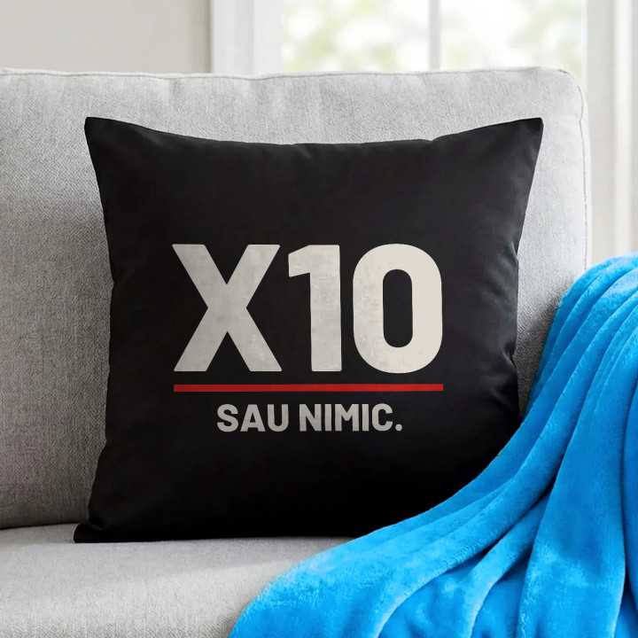 X10 sau nimic - pernă neagră pentru pasionații de tir
