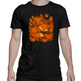 Ziua dovleacului - toamnă - vulpe - tricou bărbătesc pentru cadou