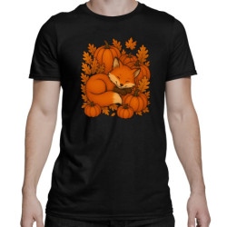 Ziua dovleacului - toamnă - vulpe - tricou bărbătesc pentru cadou