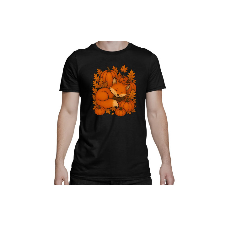 Ziua dovleacului - toamnă - vulpe - tricou bărbătesc pentru cadou