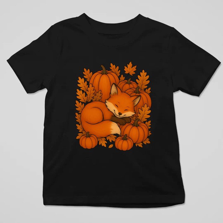 Ziua dovleacului - toamnă - vulpe - tricou pentru copii