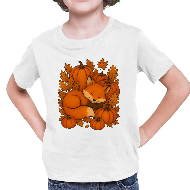 Ziua dovleacului - toamnă - vulpe - tricou pentru copii