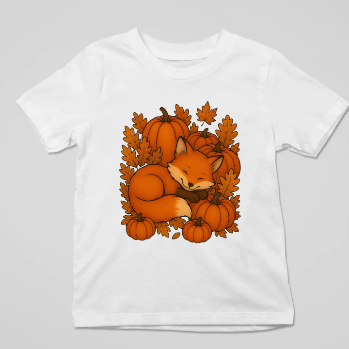 Ziua dovleacului - toamnă - vulpe - tricou pentru copii