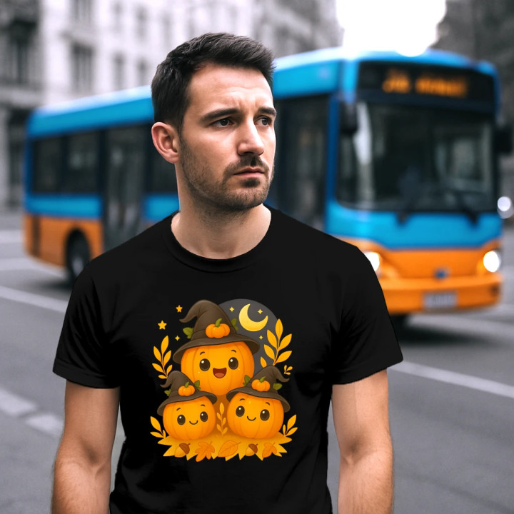 Ziua dovleacului - Halloween - dovleac - tricou bărbătesc pentru cadou