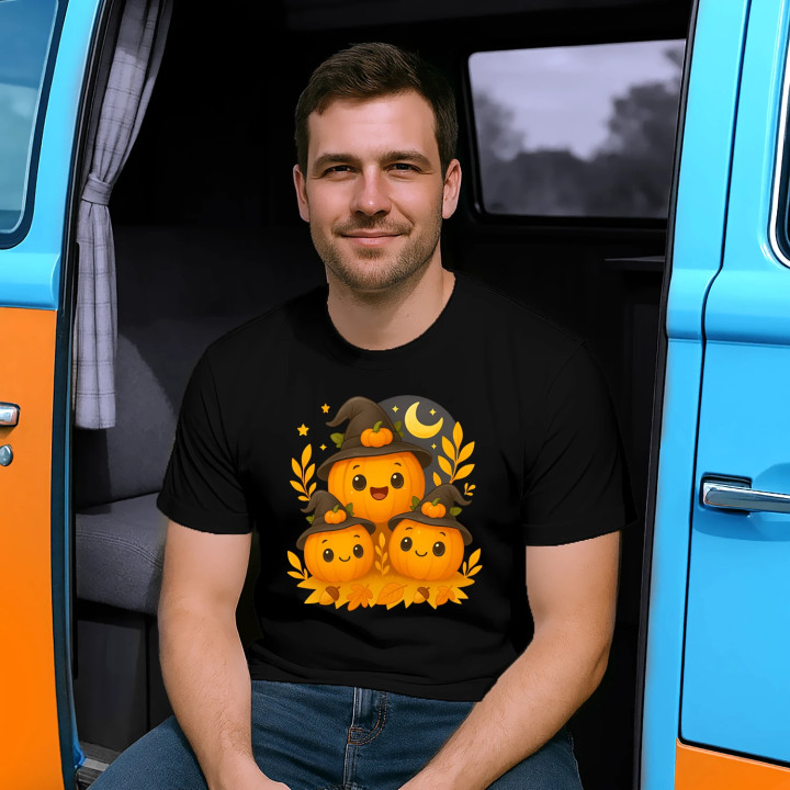 Ziua dovleacului - Halloween - dovleac - tricou bărbătesc pentru cadou