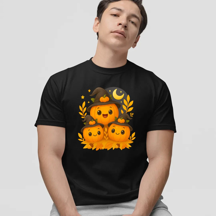 Ziua dovleacului - Halloween - dovleac - tricou bărbătesc pentru cadou