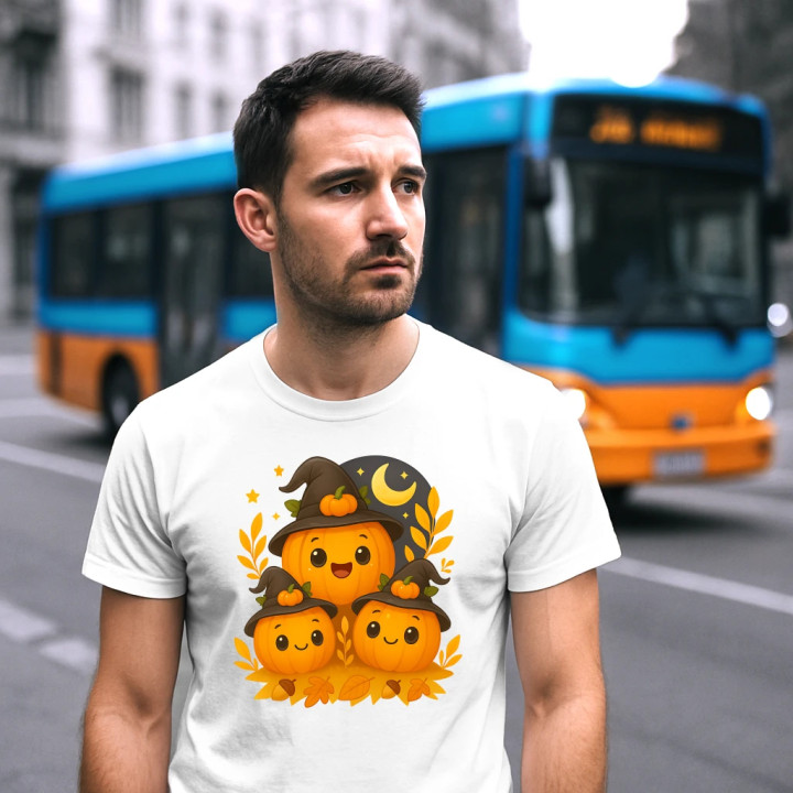 Ziua dovleacului - Halloween - dovleac - tricou bărbătesc pentru cadou