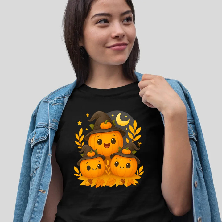Ziua dovleacului - Halloween - dovleac - tricou de damă pentru cadou