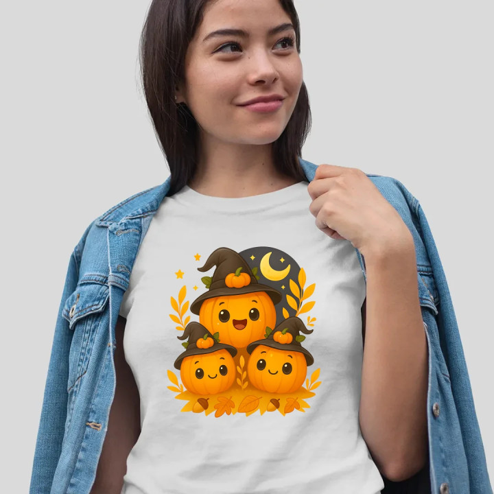 Ziua dovleacului - Halloween - dovleac - tricou de damă pentru cadou