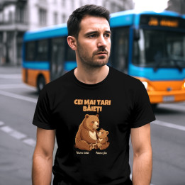 Cei mai tari băieți - urși cu nume - tricou bărbătesc personalizat