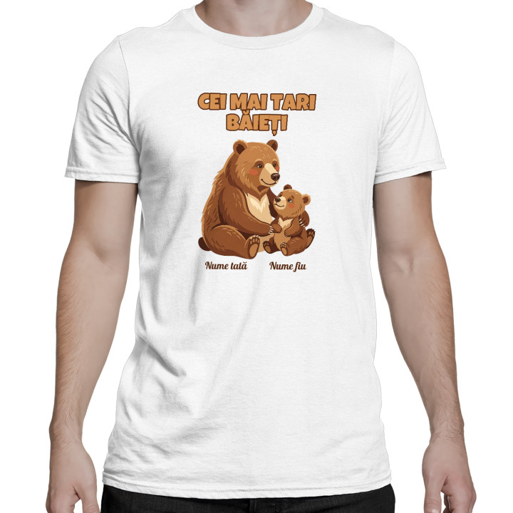 Cei mai tari băieți - urși cu nume - tricou bărbătesc personalizat