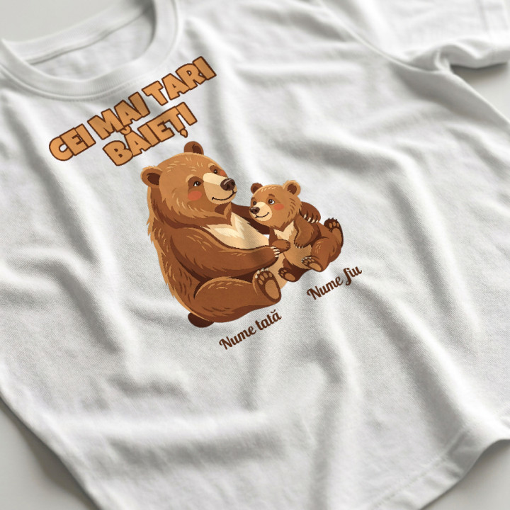 Cei mai tari băieți - urși cu nume - tricou bărbătesc personalizat