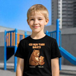 Cei mai tari băieți - urși cu nume - tricou pentru copii personalizat