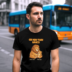 Cei mai tari băieți - lei cu nume - tricou bărbătesc personalizat