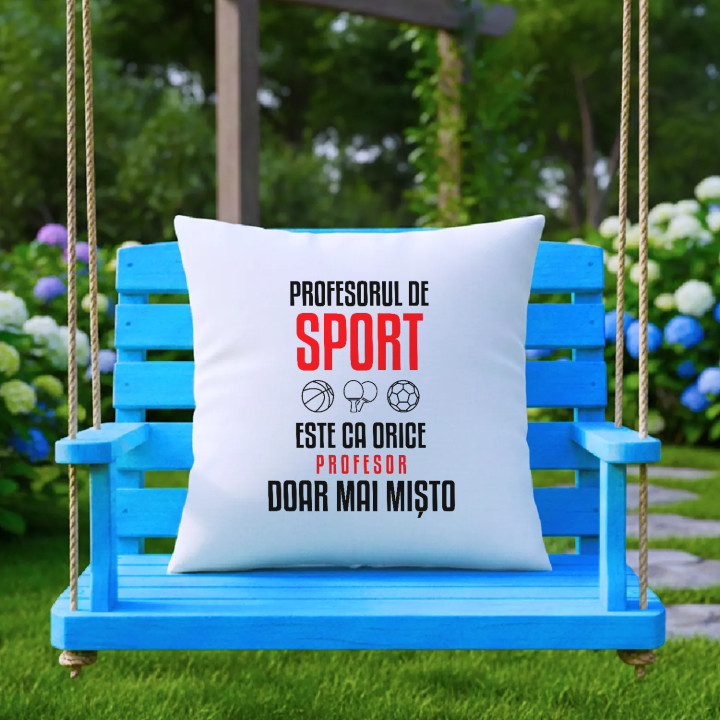 Profesorul de sport este ca orice profesor, doar mai mișto - pernă pentru profesor