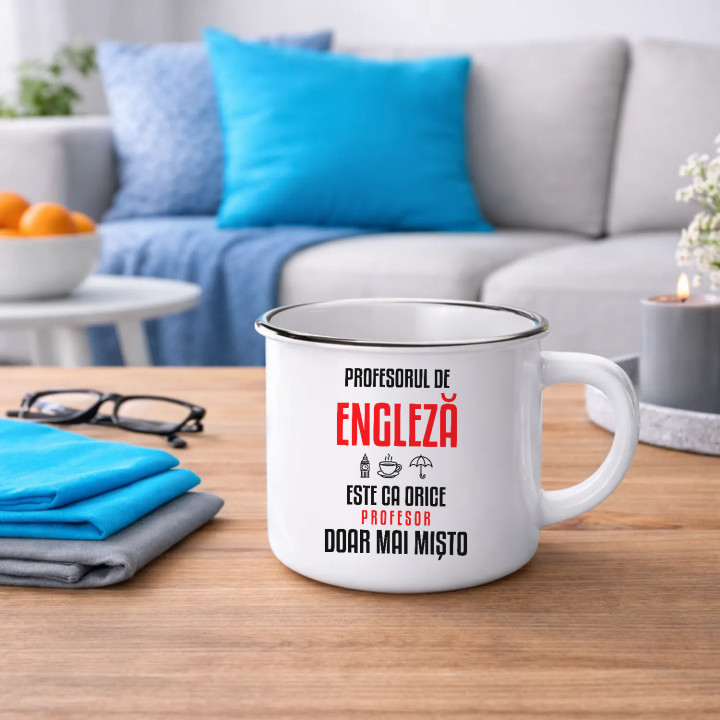 Profesorul de engleză este ca orice profesor, doar mai mișto - cană emailată pentru profesor