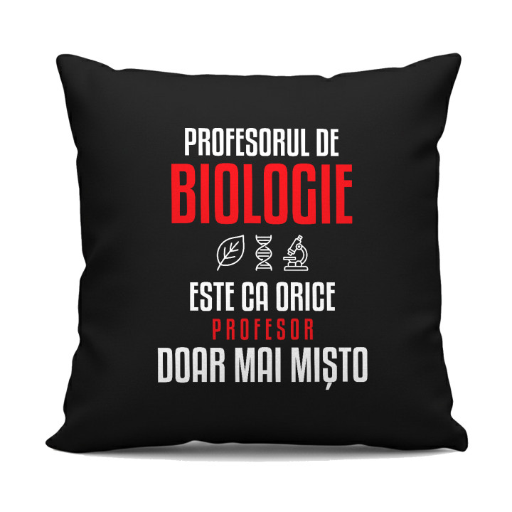 Profesorul de biologie este ca orice profesor, doar mai mișto - pernă neagră pentru profesor