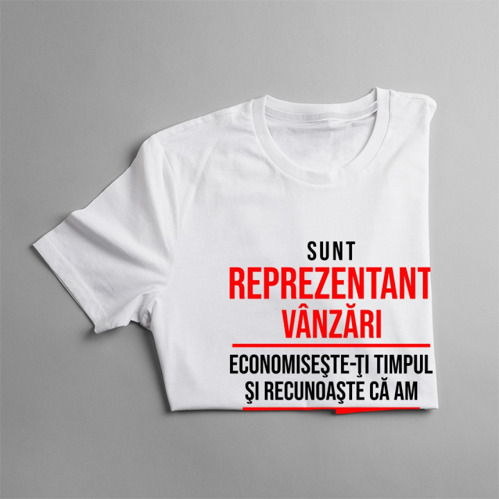 Sunt reprezentant vânzări - T-shirt pentru bărbați