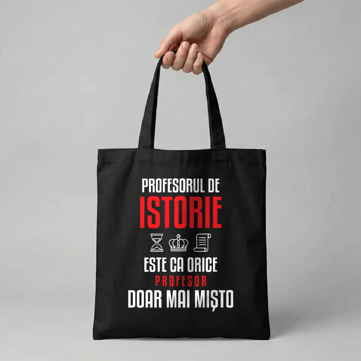 Profesorul de istorie este ca orice profesor, doar mai mișto - sacoșă pentru profesor